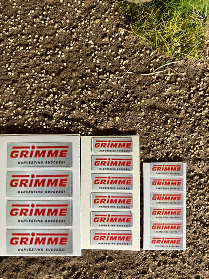 1:32 scale High quality vinyl 16 decals Grimme harvester cultivator farm machinery stickers 1:32 scale Image 2