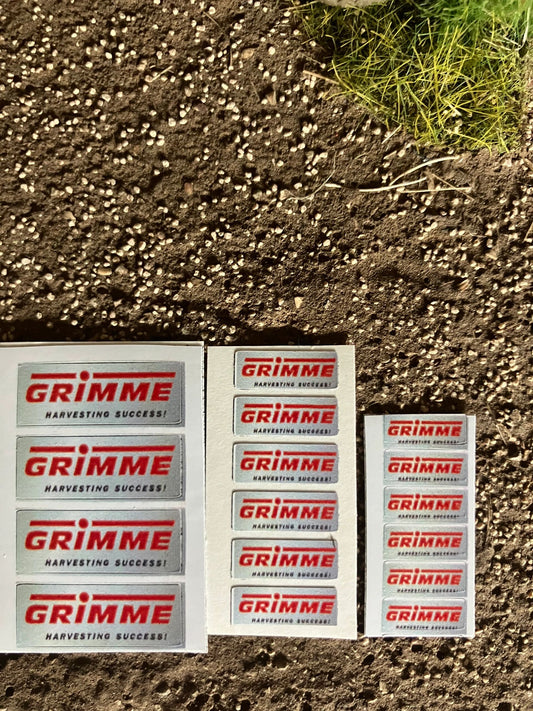 1:32 scale High quality vinyl 16 decals Grimme harvester cultivator farm machinery stickers 1:32 scale Image 2