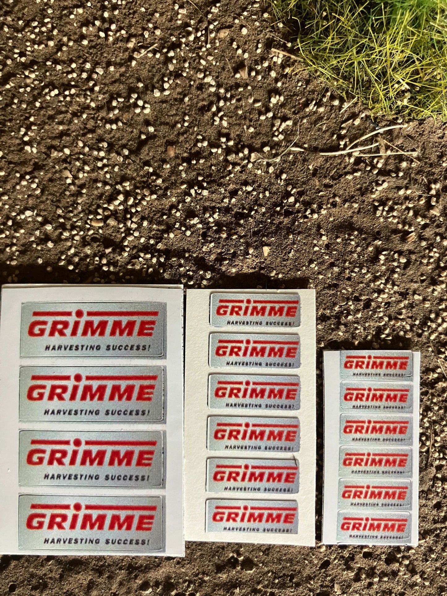 1:32 scale High quality vinyl 16 decals Grimme harvester cultivator farm machinery stickers 1:32 scale Image 3