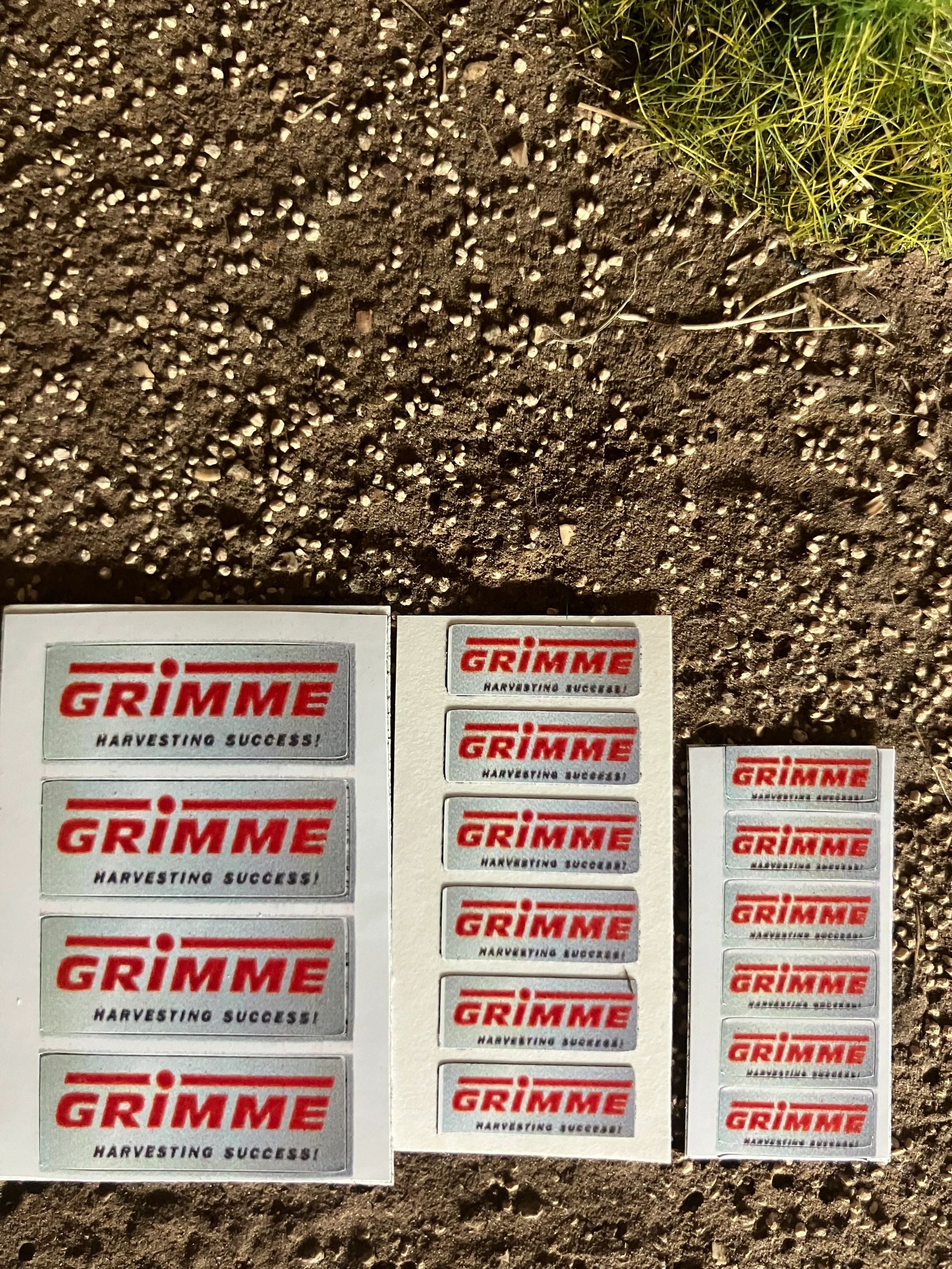 1:32 scale High quality vinyl 16 decals Grimme harvester cultivator farm machinery stickers 1:32 scale Image 3