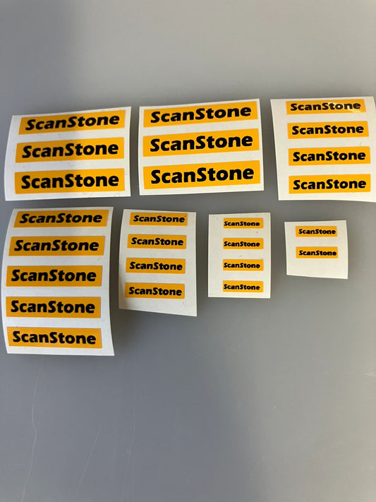 1:32 scale High quality vinyl 20 decals Scanstone farm machinery stickers 1:32 scale Image