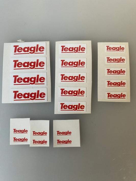 1:32 scale High quality vinyl 20 sticker set x Teagle machinery decals Image