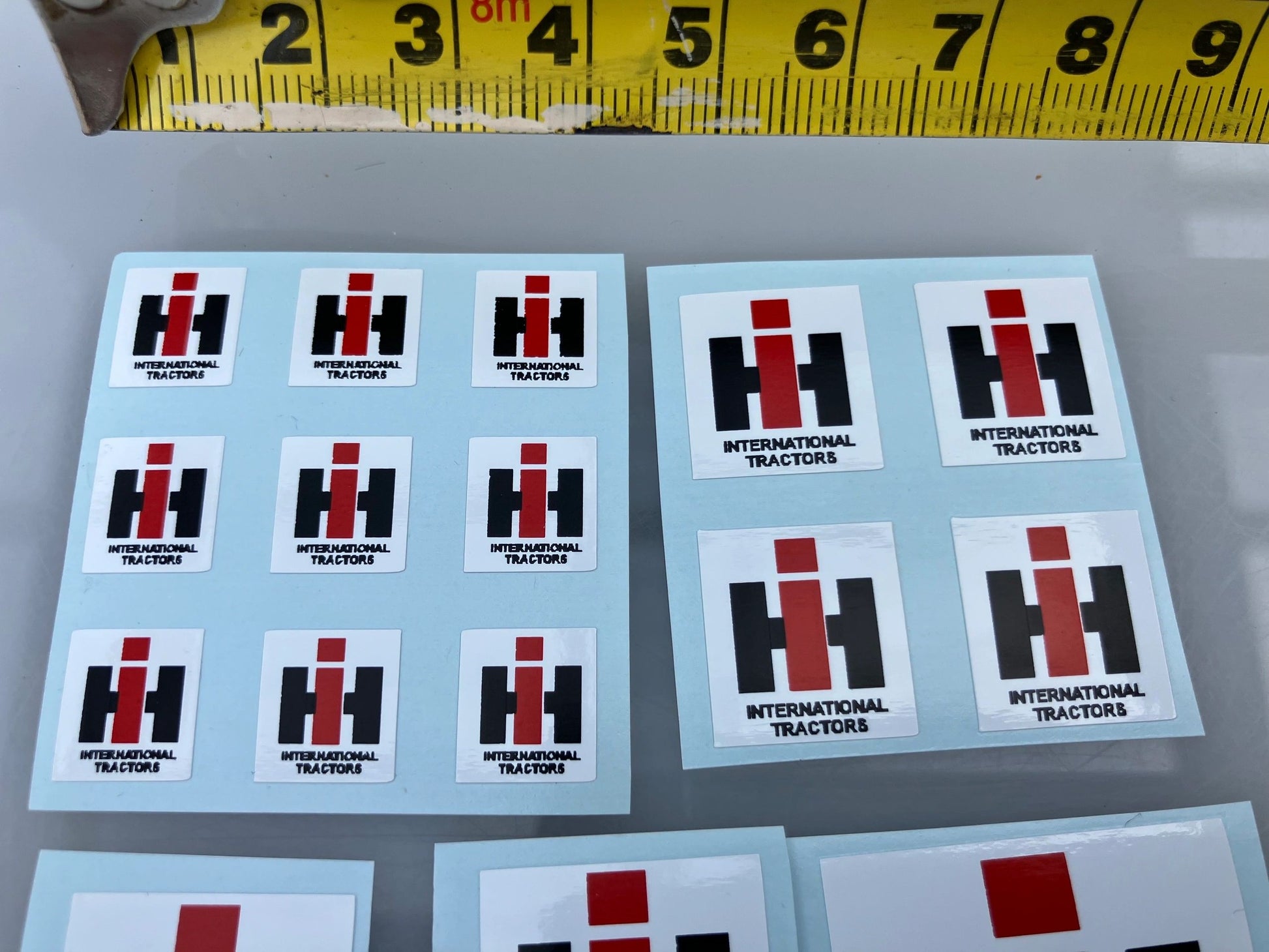 1:32 scale High quality vinyl 20 x IH International Harvester Agricultural Tractor trailer farm machinery decals Image 3