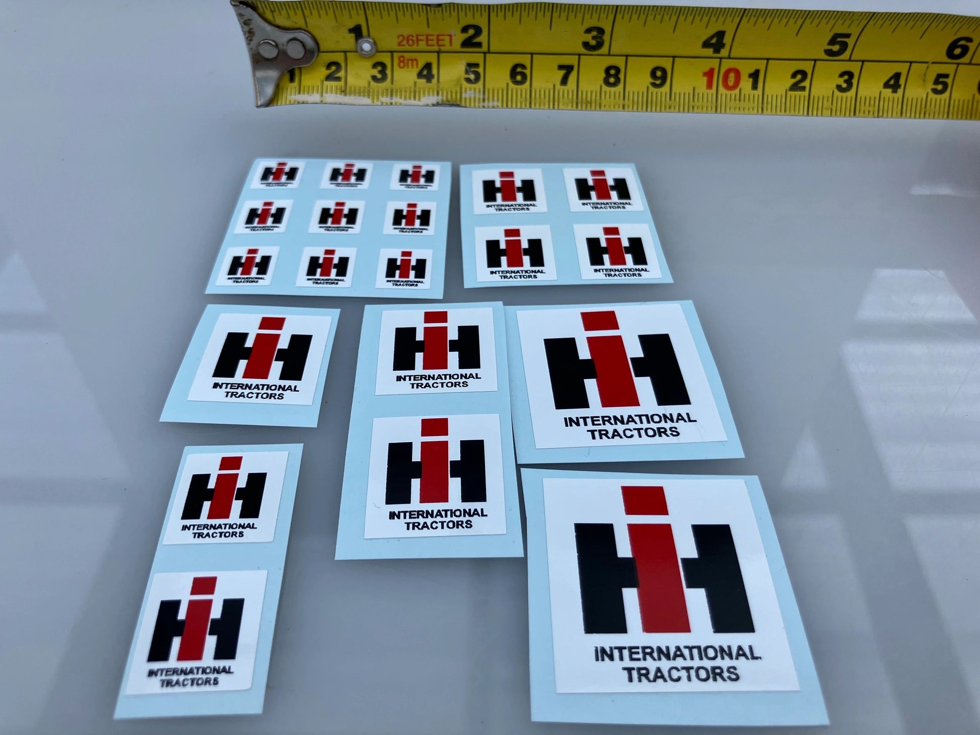 1:32 scale High quality vinyl 20 x IH International Harvester Agricultural Tractor trailer farm machinery decals Image 6