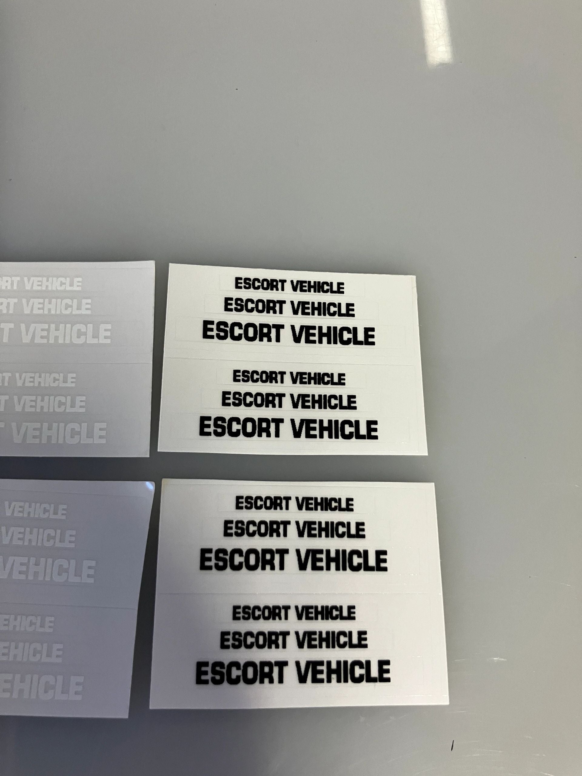 1:32 scale High quality vinyl 24 decals Escort Vehicle farm Tractor machinery decals Image 3