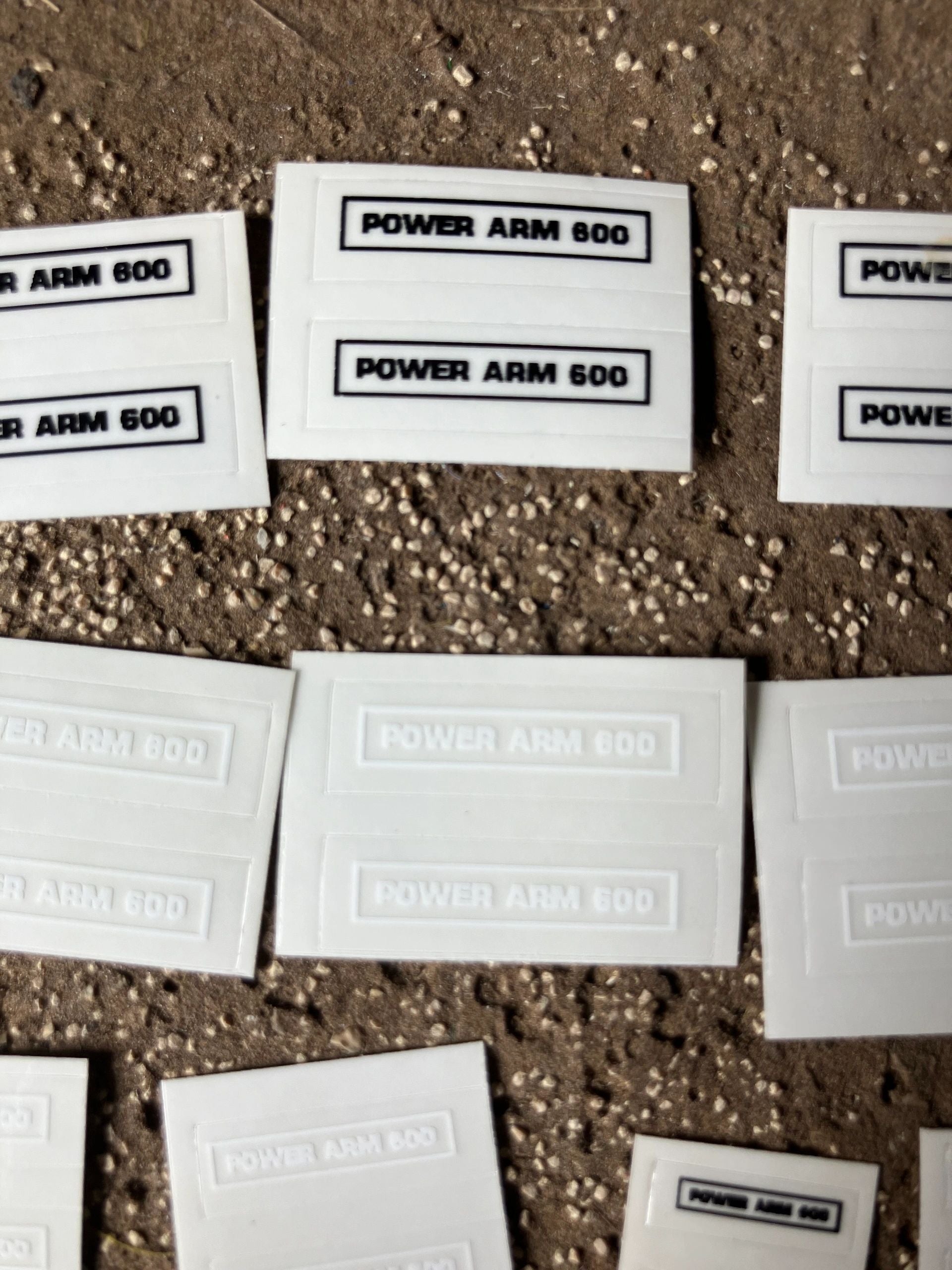 1:32 scale High quality vinyl 33 decals Power Arm 600 hedge cutter farm machinery stickers 1:32 scale Image 3