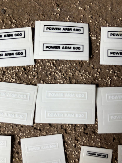 1:32 scale High quality vinyl 33 decals Power Arm 600 hedge cutter farm machinery stickers 1:32 scale Image 3