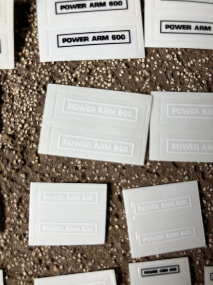 1:32 scale High quality vinyl 33 decals Power Arm 600 hedge cutter farm machinery stickers 1:32 scale Image 4