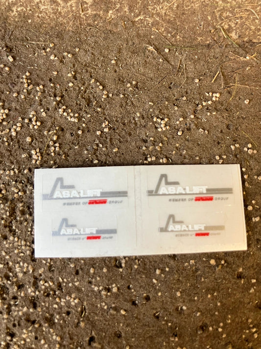 1:32 scale High quality vinyl 4 decals Asa-lift farm machinery stickers 1:32 scale Image
