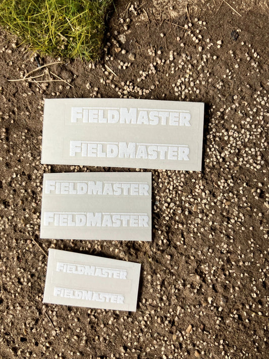1:32 scale High quality vinyl 6 decal sticker set Smyth WHITE Field master white trailer machinery decals Image