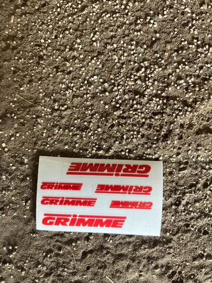 1:32 scale High quality vinyl 6 decals Grimme harvester cultivator farm machinery stickers 1:32 scale Image
