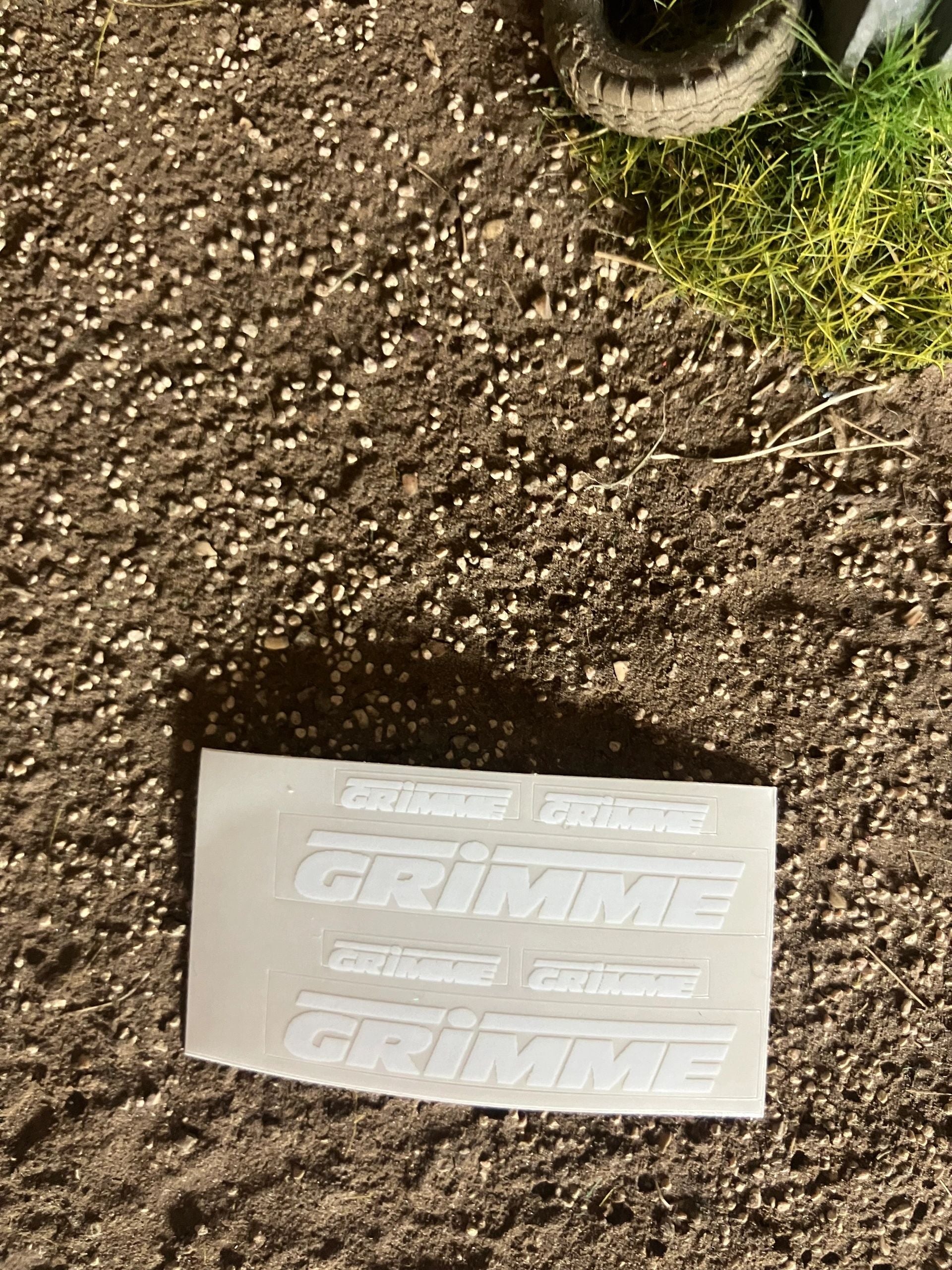 1:32 scale High quality vinyl 6 decals White Grimme harvester cultivator farm machinery stickers 1:32 scale Image 3