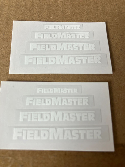 1:32 scale High quality vinyl 8 decal sticker set Smyth WHITE Field master white trailer machinery decals Image