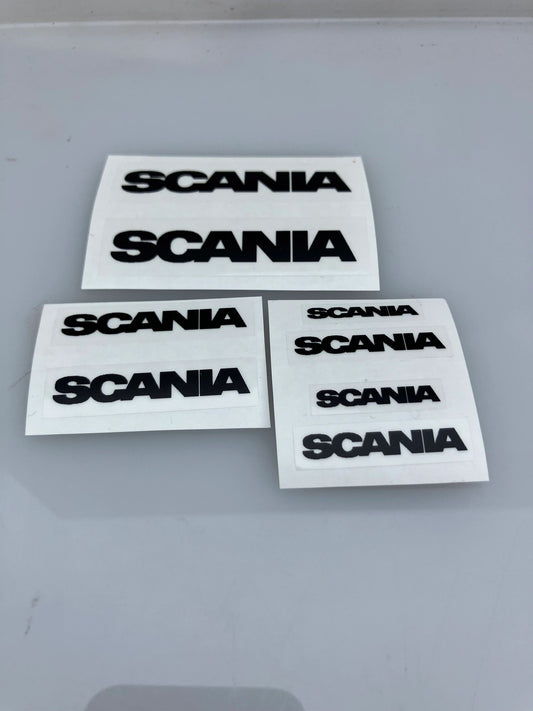 1:32 scale High quality vinyl 8 decals Scania trucks machinery decals Image