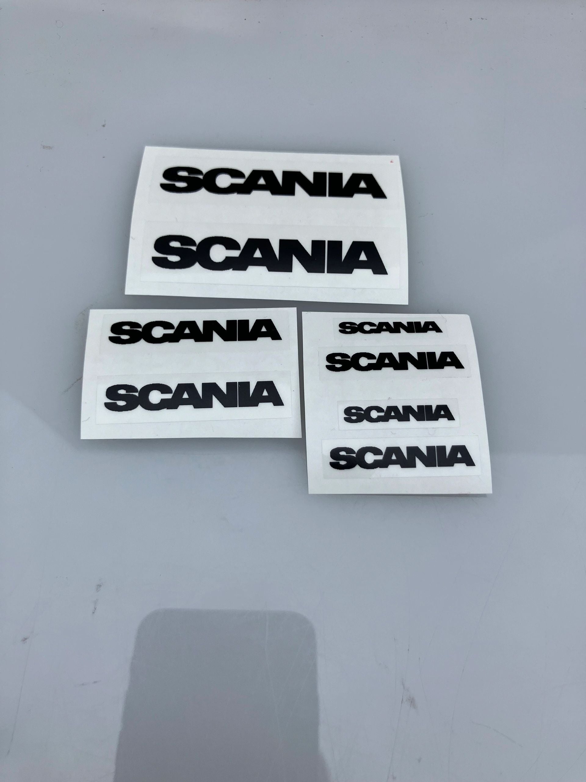 1:32 scale High quality vinyl 8 decals Scania trucks machinery decals Image 2