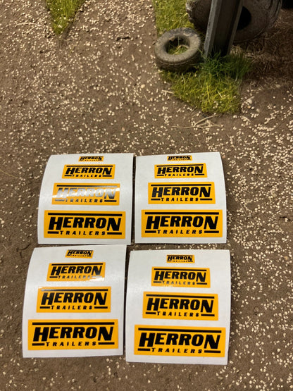 1:32 scale High quality vinyl huge pack 16 decals Herron Trailers farm machinery decals Image