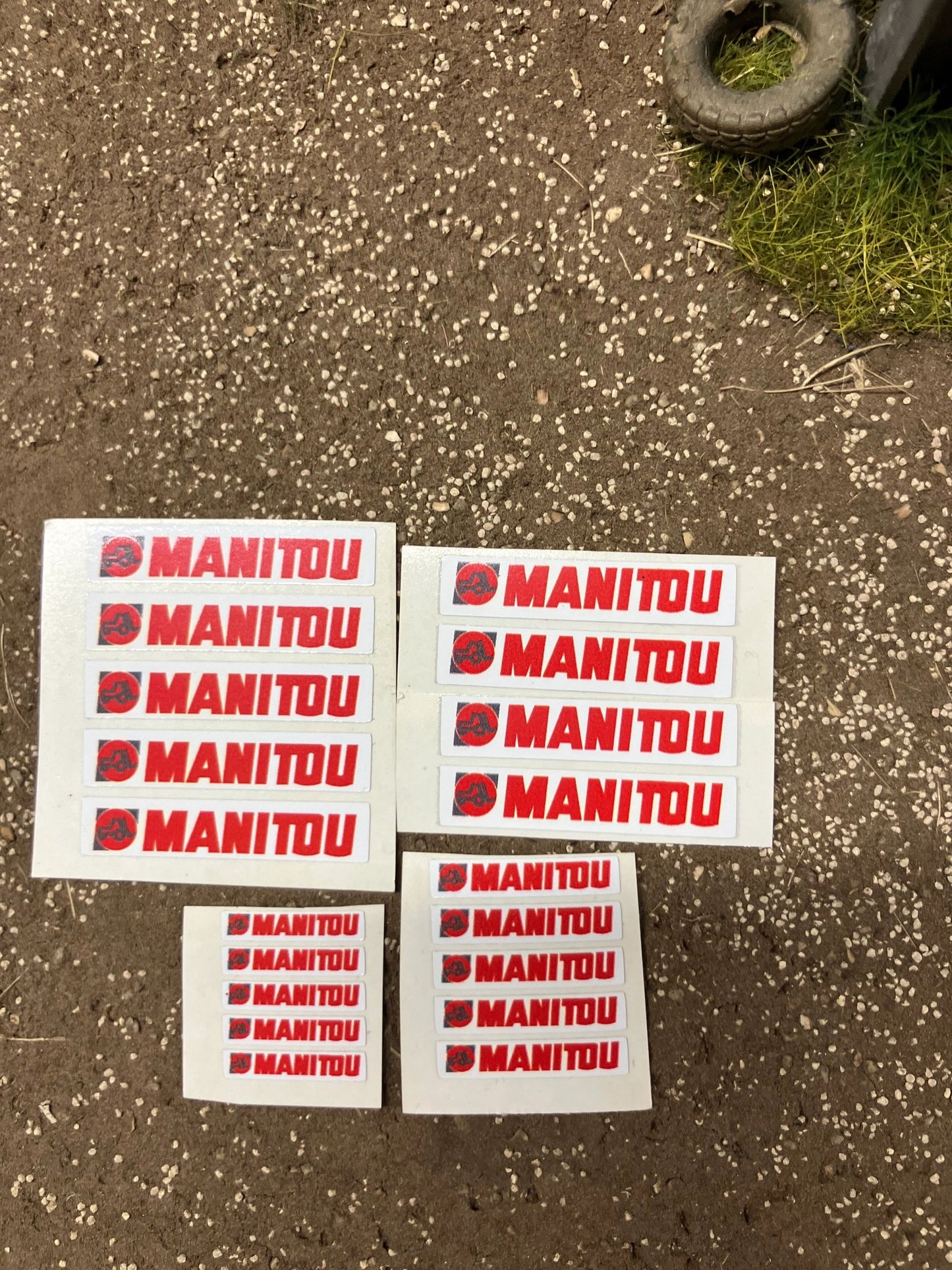 1:32 scale High quality vinyl huge pack 19 decals Manitou construction farm machinery decals Image 3