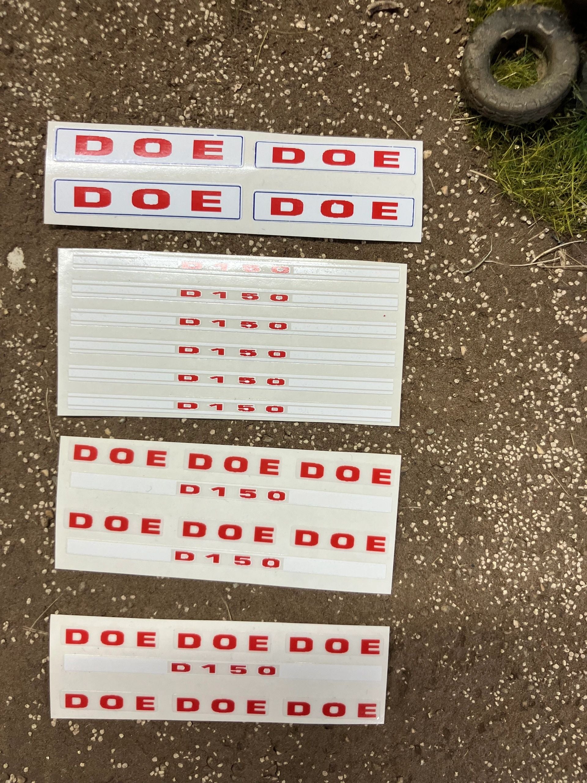1:32 scale High quality vinyl huge pack decals DOE D150 triple D farm machinery stickers 1:32 scale Image 3