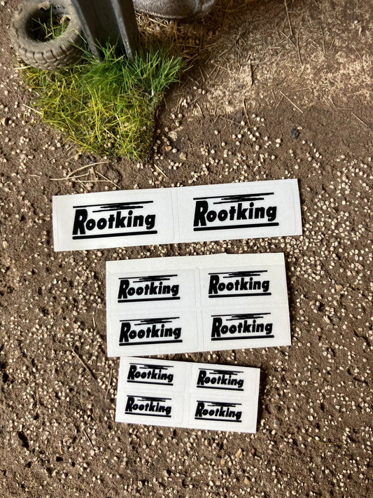 1:32 scale High quality vinyl pack 10 x sticker set Larrington Rootking Trailers farm machinery decals Image