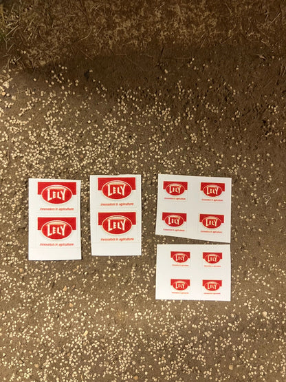 1:32 scale High quality vinyl pack 12 x sticker set Lely farm machinery decals 1:32 scale Image 2