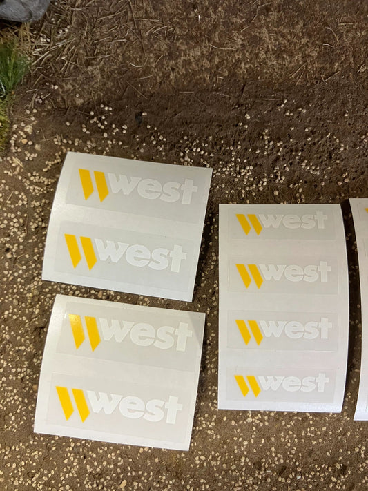 1:32 scale High quality vinyl pack 14 x sticker set West spreader trailer farm machinery decals 1:32 scale Image 2
