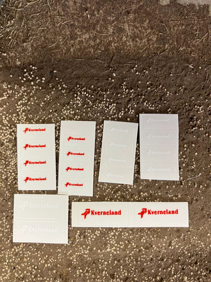 1:32 scale High quality vinyl pack 20 x sticker set Kverneland plough farm machinery decals 1:32 scale Image