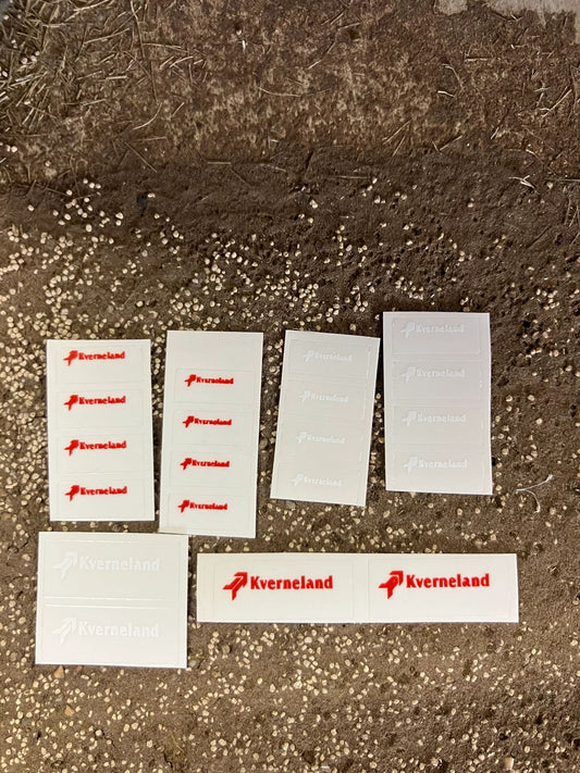 1:32 scale High quality vinyl pack 20 x sticker set Kverneland plough farm machinery decals 1:32 scale Image