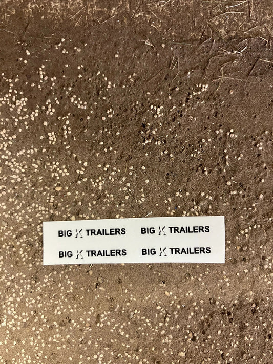 1:32 scale High quality vinyl pack 4 x sticker set Stephenson Big K Trailers harvester 14 16 18 farm machinery decals 1:32 scale Image 2