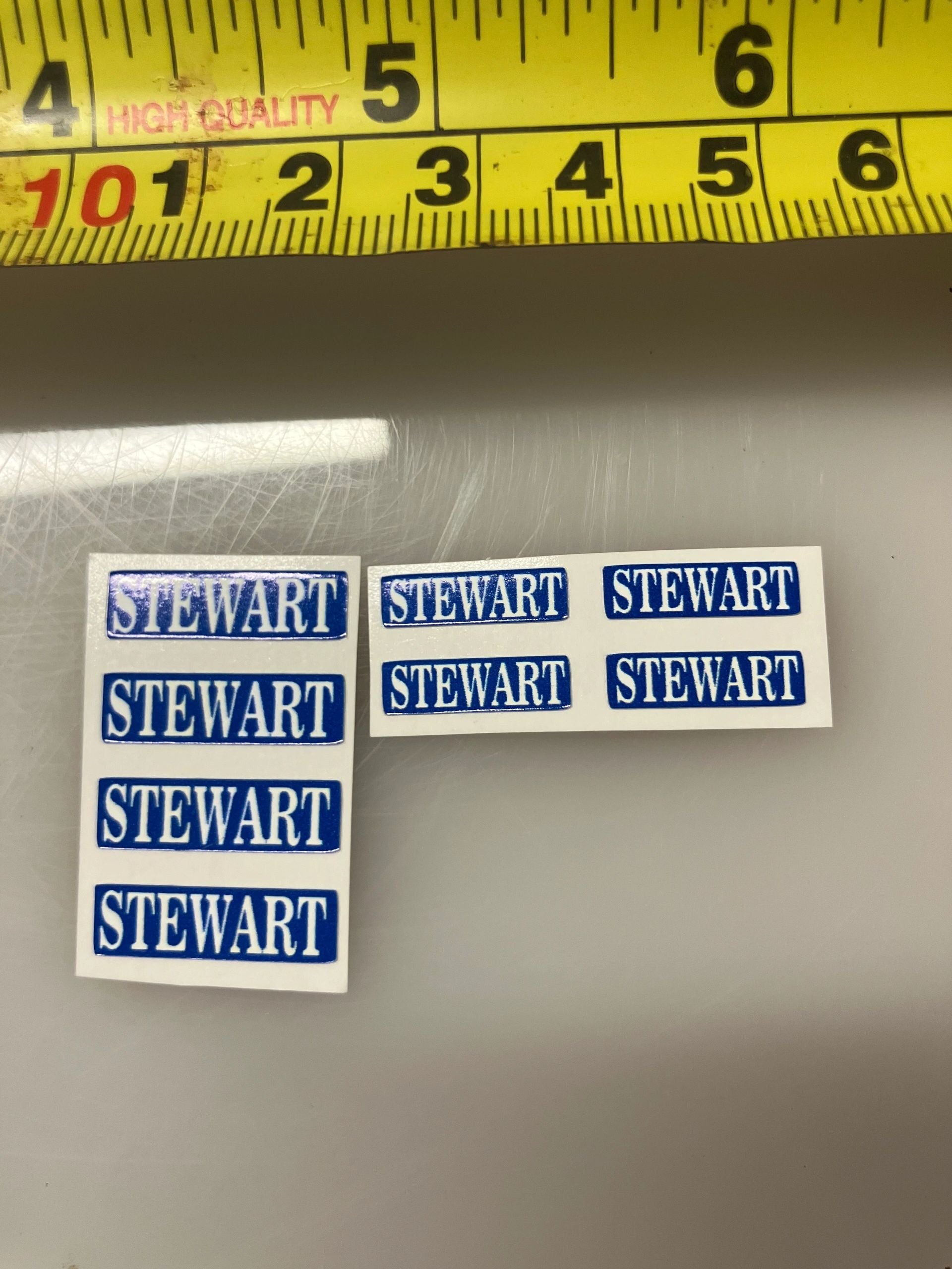 1:32 scale High quality vinyl pack 8 sticker set Stewart Trailer farm machinery decals Image 2