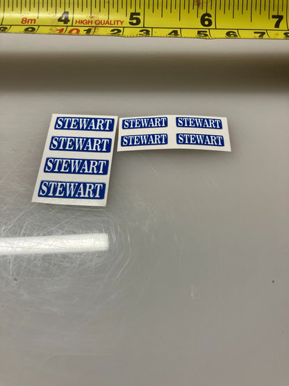 1:32 scale High quality vinyl pack 8 sticker set Stewart Trailer farm machinery decals Image 3