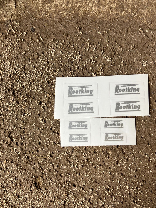 1:32 scale High quality vinyl pack 8 x sticker set Larrington Rootking Trailers farm machinery decals Image