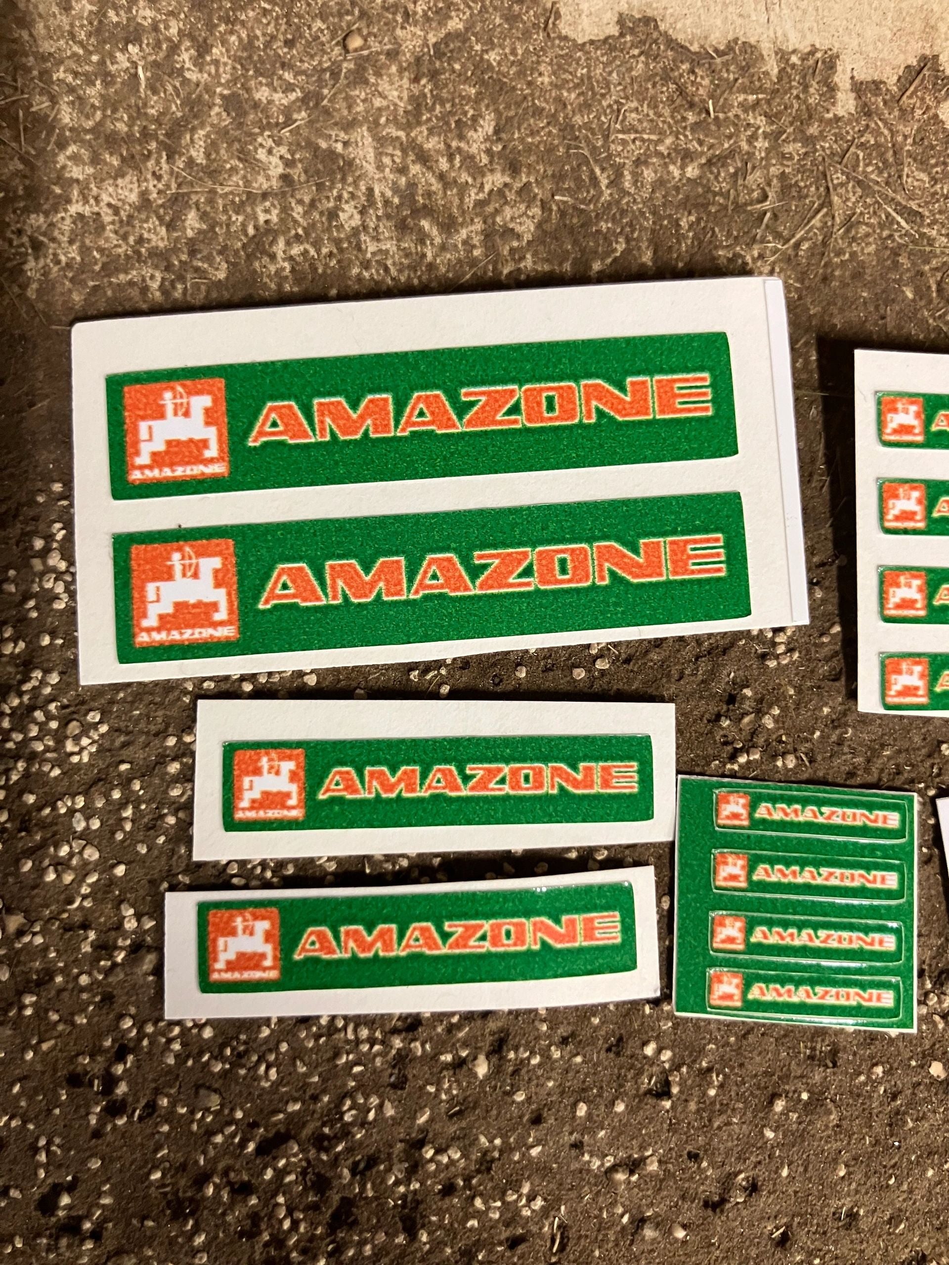 1:32 scale High quality white vinyl 16 x Amazone farm machinery decals Image 3
