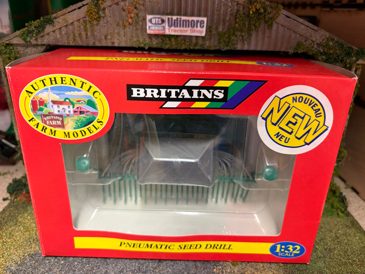 Vintage Britains 09595 Green Pneumatic Seed Drill 1997 1:32 Scale – Boxed Obsolete