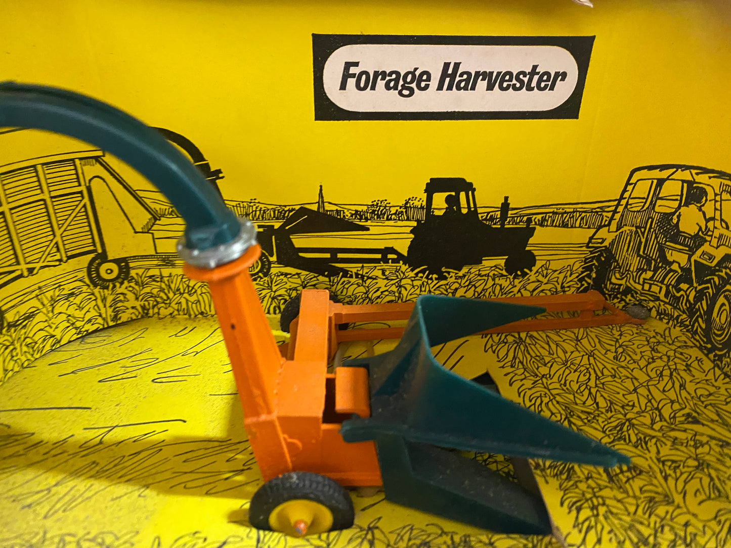 9542 Britains Trailed Forage Harvester 1:32 scale obsolete straw box