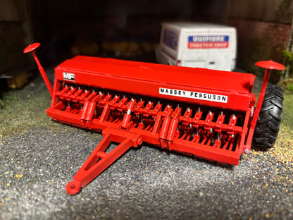 Massey Ferguson MF 30 Seed Drill 4 metre version 1.32 scale Silver wheels