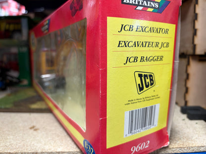 Vintage Britains JCB Excavator 9602 Original Box Obsolete Rare 1:32 Scale