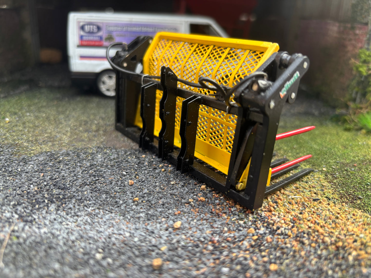 Albutt Black yellow Albutt push pull Buck Rake Laser cut BRASS Scratch Built  1:32 scale BLR Models