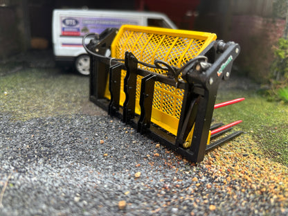 Albutt Black yellow Albutt push pull Buck Rake Laser cut BRASS Scratch Built  1:32 scale BLR Models