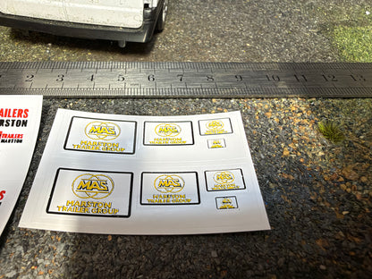 Marston Trailers Decal Set – 24 Pre-Cut Vinyl Stickers – 1:32 Scale Farm Models