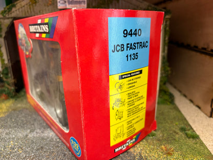 Vintage Britains 9440 JCB Fastrac 1135 Tractor 1st Version Black Links 1996 1:32 – Boxed