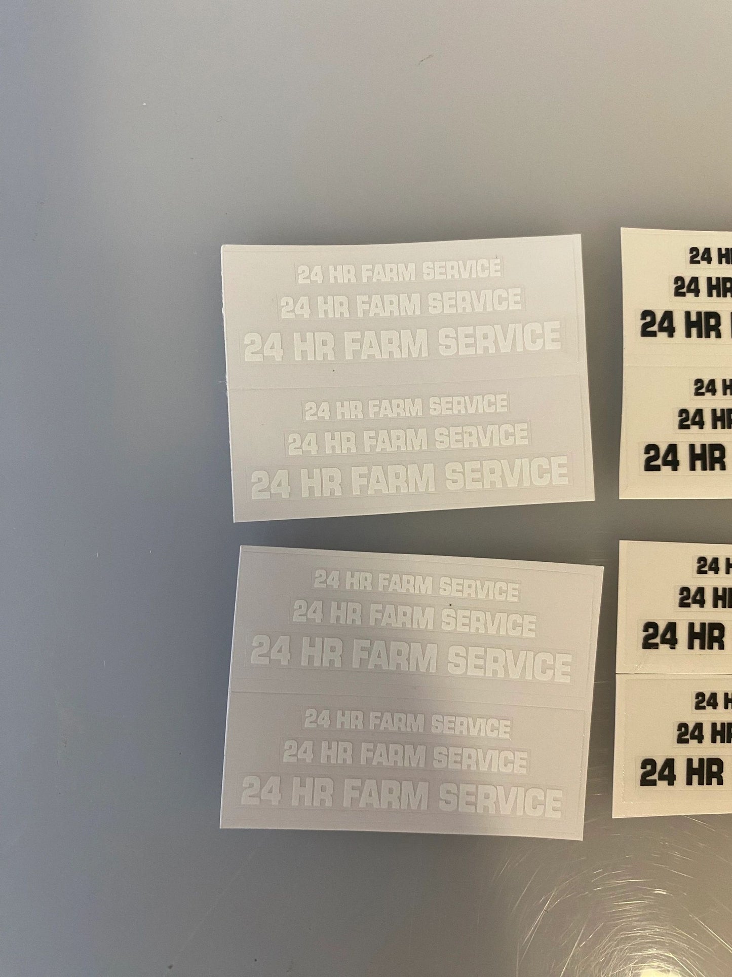 24hr farm service High quality vinyl 24 decals 24hr Farm service Tractor farm machinery decals Image 2