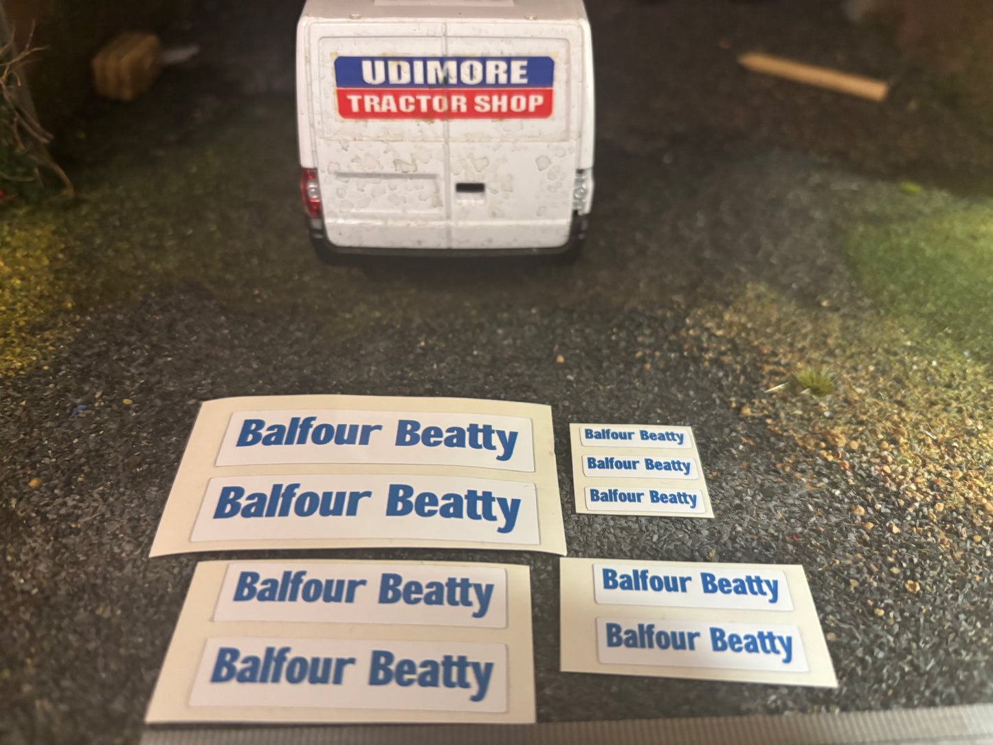 Balfour Beatty construction machinery x 9 Professional pre cut High quality vinyl huge pack decals farm machinery decals