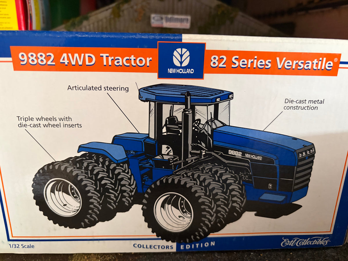 RARE ERTL New Holland 9882 4WD Tractor Triple Wheels Collector's Edition – 1:32 Scale Boxed