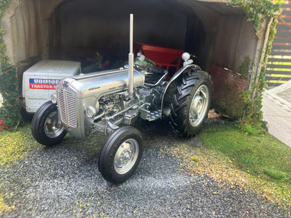 2981 Universal Hobbies Brushed metal silver Massey Ferguson 35x tractor BOXED 1:16 scale Limited Edition Image