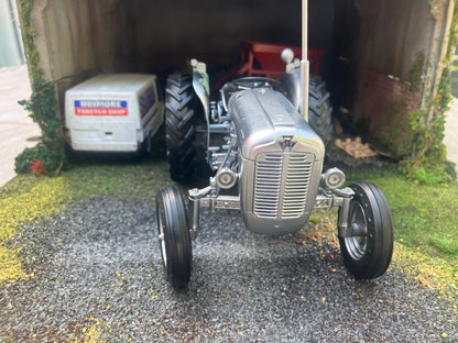 2981 Universal Hobbies Brushed metal silver Massey Ferguson 35x tractor BOXED 1:16 scale Limited Edition Image 4
