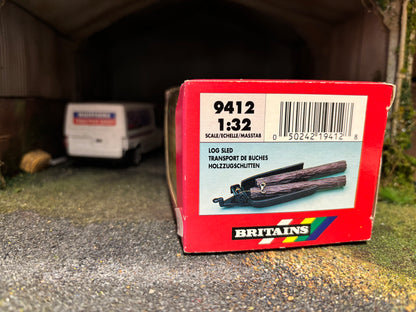 9412 Vintage Britains Log Sled 1:32 scale Obsolete