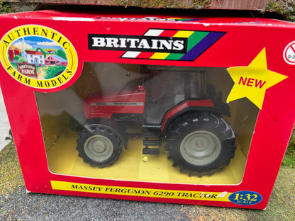 Vintage Britains 40511 Massey Ferguson 6290 Tractor 1:32 Scale Original Box Obsolete