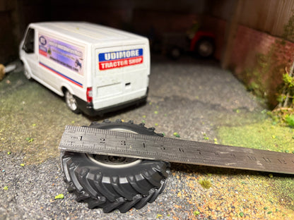 04260 pair of Tractor Rear wheels 56mm x 18mm  Artisan32 farm machinery 1:32 scale