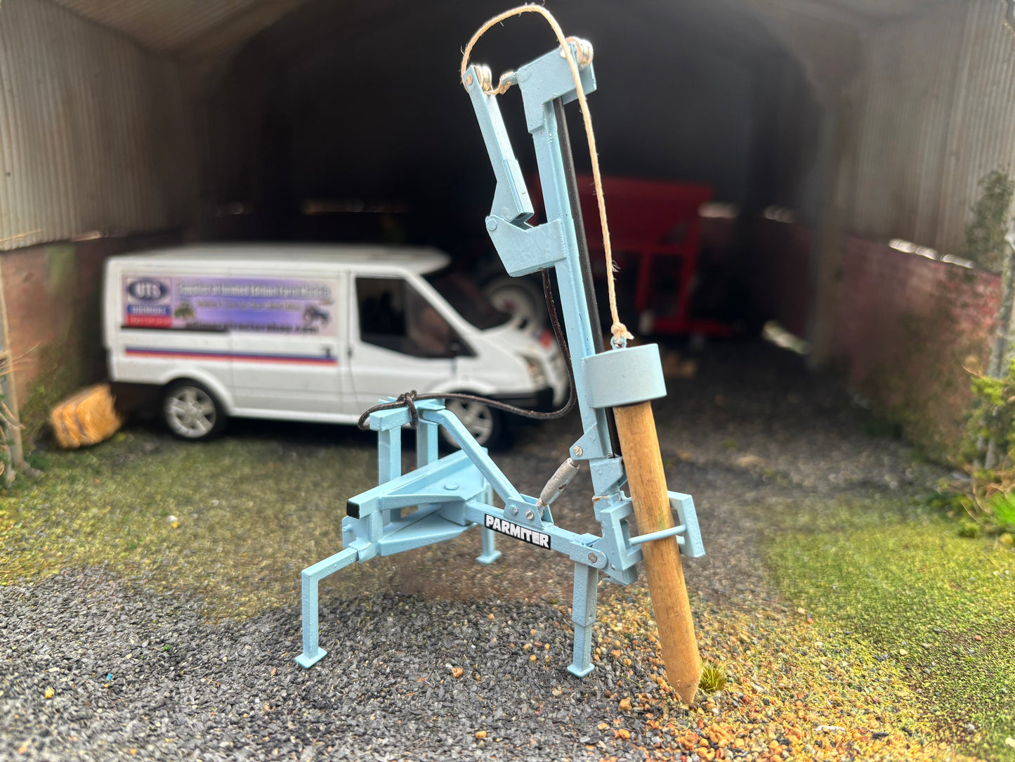 Parmiter Blue Post Driver Laser cut BRASS Scratch Built  1:32 scale BLR Models