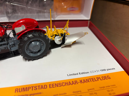 Universal Hobbies Massey Ferguson 35X Tractor & Rumptstad Plough Set UH5357 Limited Edition Obsolete 1:32 Scale